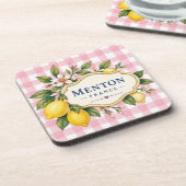 Dessous-de-verre Menton Lemon Cote d Azur coasters (Côté gauche)