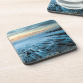 Dessous-de-verre Mer bleue au coucher du soleil, Californie (Côté gauche)