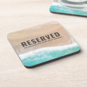 Dessous-de-verre mer et sable de réserve cadeau de vacances été pla (Côté gauche)