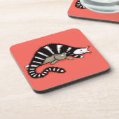 Dessous-de-verre Mère de chat protège son mignon Kitty Kid (Côté gauche)