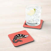 Dessous-de-verre Mère de chat protège son mignon Kitty Kid (Côté Droit)