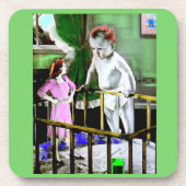 Dessous-de-verre Mère des années 1940 et son bébé géant (Devant)