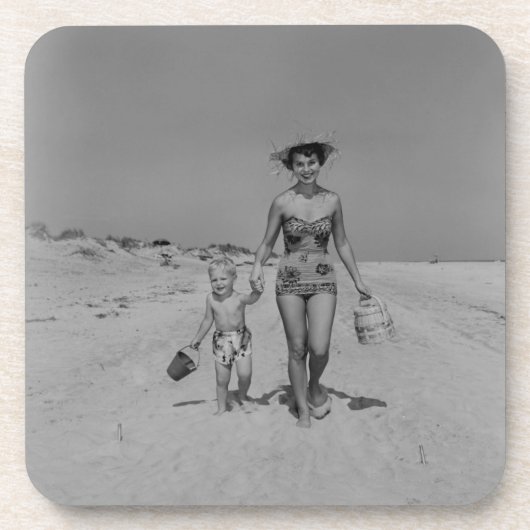 Dessous-de-verre Mère et fils (Devant)