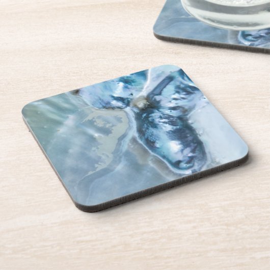 Dessous-de-verre Mère perle malaisienne sauvage (Côté gauche)