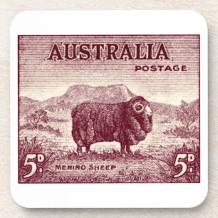 Dessous-de-verre Merino Sheep australien 1934