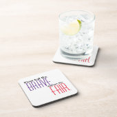 Dessous-de-verre Mérite la juste citation violet (Côté Droit)