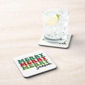 Dessous-de-verre Merry Merry Merry Saison - Retro Holiday Art (Côté Droit)