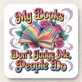 Dessous-de-verre Mes livres ne me jugent pas... (Devant)