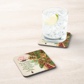 Dessous-de-verre Message de l'enseignant de Noël étudiant (Côté Droit)