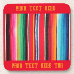 Dessous de verre mexicain Poncho Serape - Boisson 