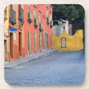 Dessous-de-verre Mexique, San Miguel de Allende, Maisons le long