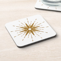 Mi-siècle moderne Gold Starburst Plastic