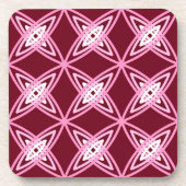 Dessous-de-verre Mid Century Modern Atomic Print - Vin Bourgogne (Devant)