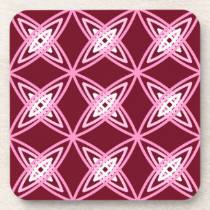 Dessous-de-verre Mid Century Modern Atomic Print - Vin Bourgogne