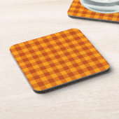 Dessous-de-verre Miel Ambre Buffalo Check (Côté gauche)