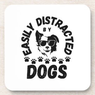 Dessous-de-verre Mignon facilement distrait par les chiens amateurs