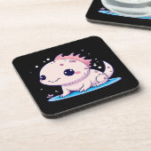 Dessous-de-verre mignon philosophe axolotl (Côté gauche)