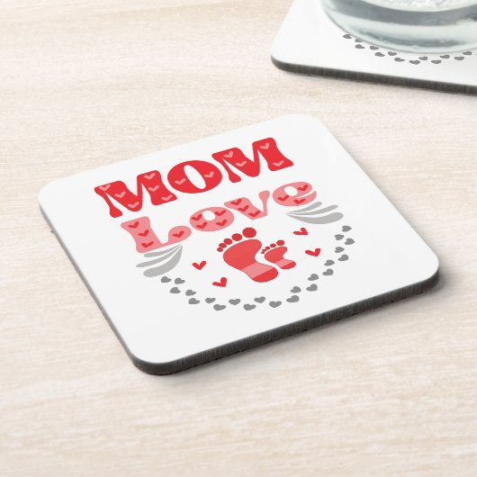 Dessous-de-verre Mignonne Maman Amour (Côté gauche)
