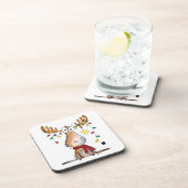 Dessous-de-verre Mignonne orignal de Noël (Côté Droit)