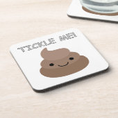 Dessous-de-verre Mignonne Tickme Poop Emoji (Côté gauche)