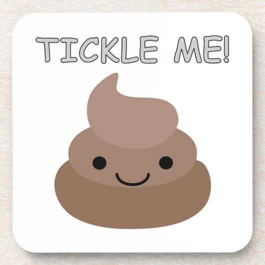 Dessous-de-verre Mignonne Tickme Poop Emoji (Devant)