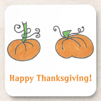 Dessous de verre mignons de citrouilles