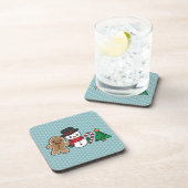 Dessous de verre mignons de Pals de neige (Côté Droit)