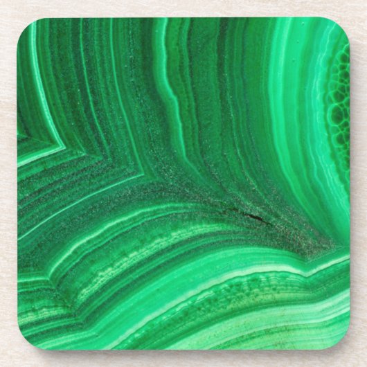 Dessous-de-verre Minéral de malachite vert brillant (Devant)