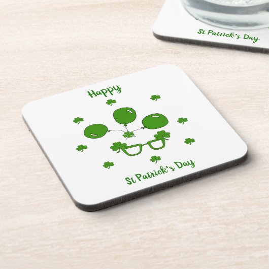 Dessous-de-verre Mini Mignonne Bonne St Patrick Joyeuse Journée (Côté gauche)
