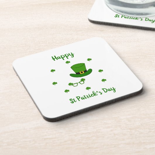 Dessous-de-verre Mini Mignonne Bonne St Patrick Joyeuse Journée (Côté gauche)