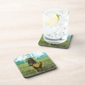 Dessous-de-verre Miniature cheval Brown Valentine Heart (Côté Droit)