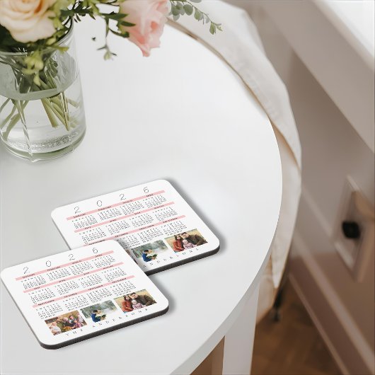 Dessous-de-verre Minimalist Photo Yearly 2026 Calendar Keepsake