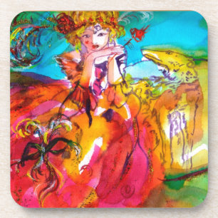 Dessous-de-verre MIRANDOLINA / Masques de Carnaval vénitien