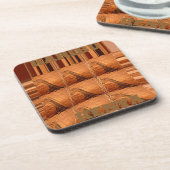 Dessous-de-verre Miroir africain traditionnel : Girafe tissée (Côté gauche)