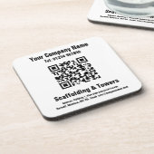 Dessous-de-verre Mise à l'échafaudage de code QR (Côté gauche)