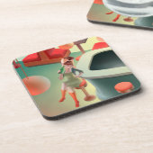 Dessous-de-verre Miss Meow - Late Night Bar Series (Côté gauche)