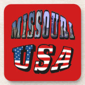 Dessous-de-verre Missouri Picture et USA Text (Devant)