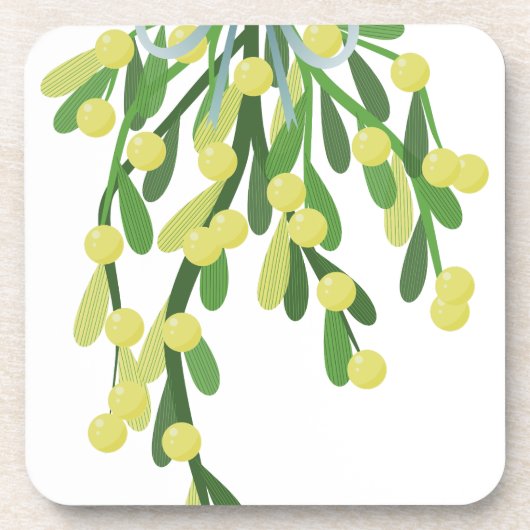 Dessous-de-verre mistletoe de Noël (Devant)
