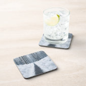 Dessous-de-verre Misty Winter Forest Path Winter Landscape (Côté Droit)