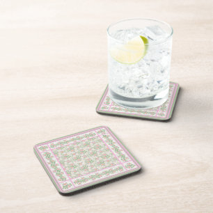 Dessous-de-verre Mix'n'match Pink Dogrose Motifs : Ensemble de Dess