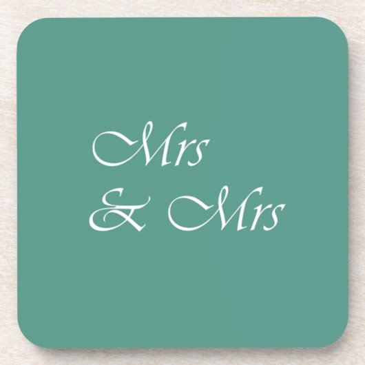 Dessous-de-verre Mme et Mme Typographie (Devant)
