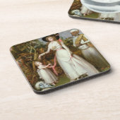 Dessous-de-verre Mme Graham de Kinross, sa fille et d'un Jamadar, (Côté gauche)