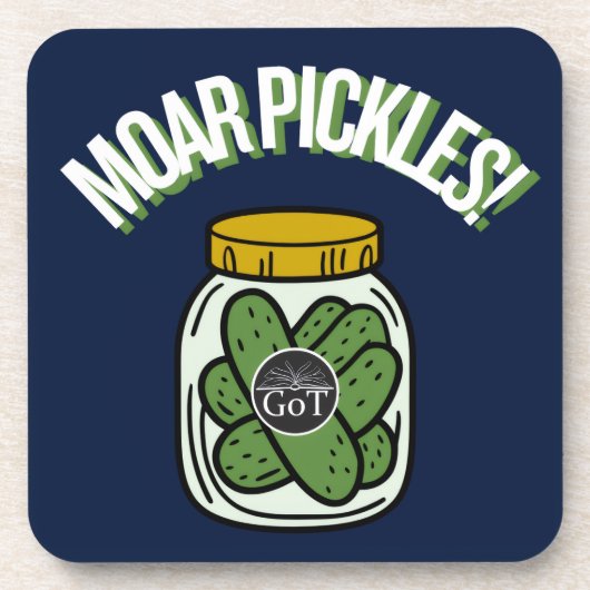 Dessous-de-verre Moar Pickles! Beverage Coaster (Devant)