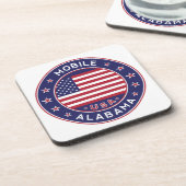 Dessous-de-verre Mobile, Alabama (Côté gauche)