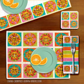 Dessous de verre Mod Sun Face