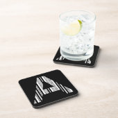 Dessous-de-verre MODE BARRE CODE LETTRE A Premier motif de code-bar (Côté Droit)