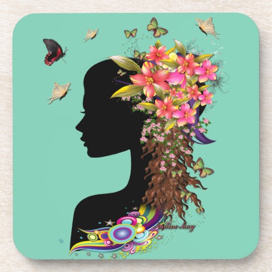 Dessous-de-verre Mode Imaginaire pour dames (Devant)