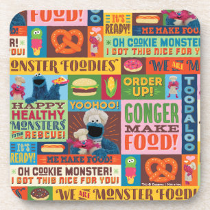 Dessous-de-verre Modèle de camion gourmet de Monstre des cookies