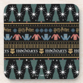 Dessous-de-verre Modèle de tricot de pull de Noël HARRY POTTER™ (Devant)