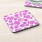 Dessous-de-verre Modèle floral D02.pink.b (Côté gauche)